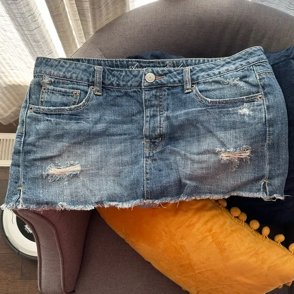 AE Denim Mini Skirt - Picture 1 of 4